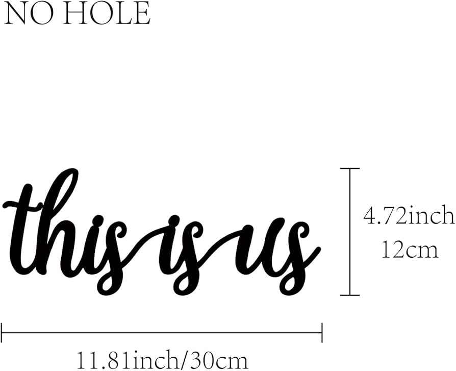 Amazon.com: CREATCABIN This Is Us Sign Wood Wall Decor Art Cutout